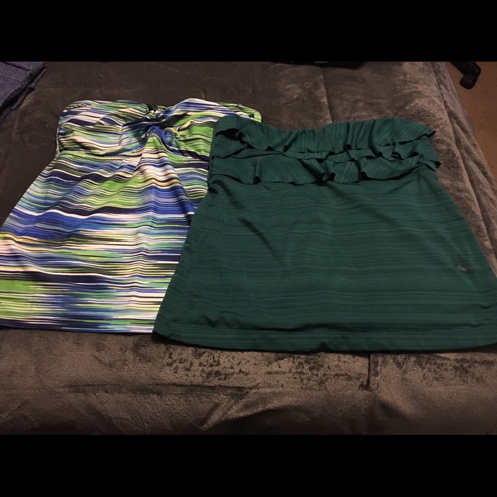 Two mossimo tankini tops